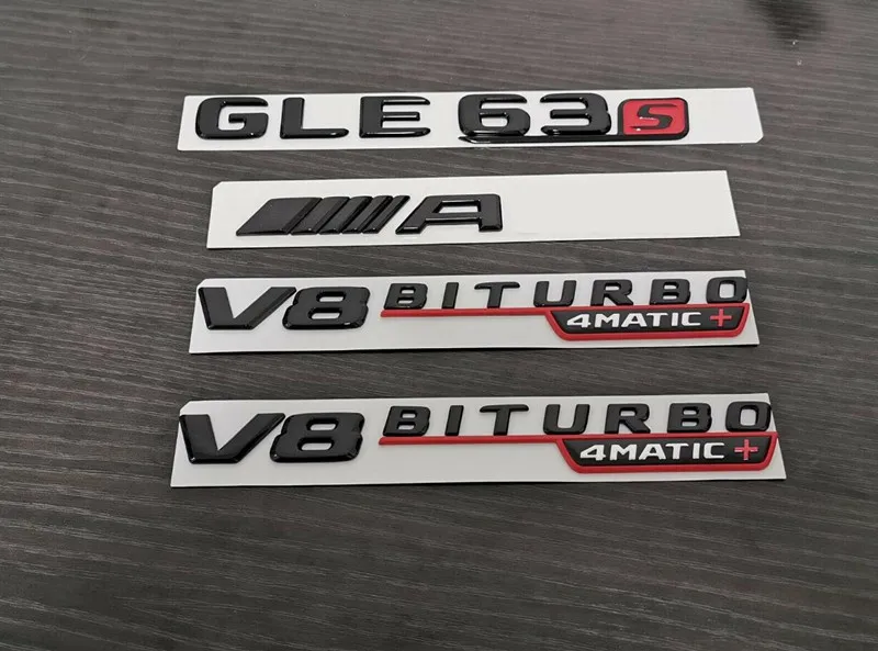 Блеск для губ черный красный GLE63S Biturbo 4matic + гербовый значок GLE C292 W166 серии |