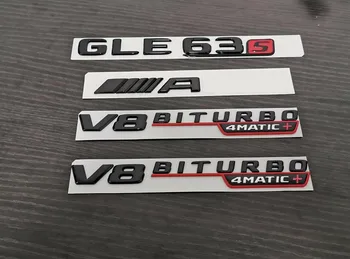 

Gloss Black Red GLE63S for AMG Biturbo 4matic+ emblem badge For GLE C292 W166 Series