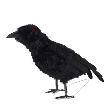 

Simulation Animal Props Interesting Prank Toys Glowing Bat Owl For Halloween Party Scary Toys Haunted House Bar Decor