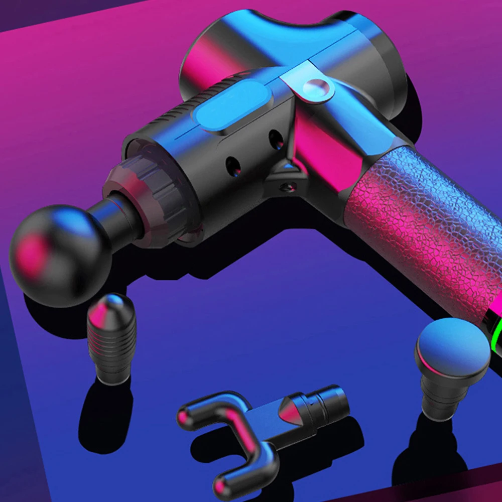 Profession Massage Gun Full Body Muscle Deep Fascia Massager Muscle Pain Exercising Relaxation Slimming Shaping with LCD Display