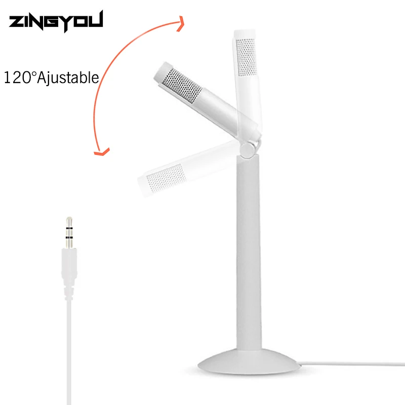

Professionnel Desktop Microphone Condenser For Computer PC With Stand 3.5mm Wired Microfone For Mobile Phone Android Chatting