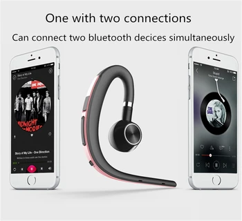 

Bluetooth Headset Wireless Earphone V4.1 Ear Hook Voice Control HandsFree Car Driving For Android IOS huawei xiaomi sony samsung