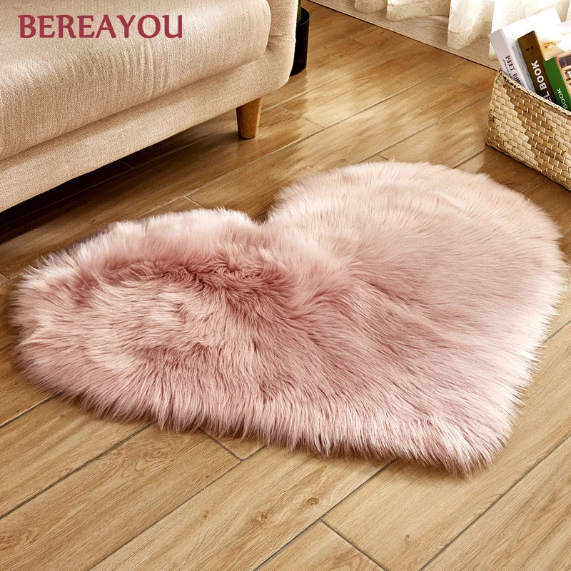 

Nordic Fur Rugs For Home Living room Carpet Kids room Anti-slip Floor Mat Bedroom Water Absorption Carpet alfombra dormitorio