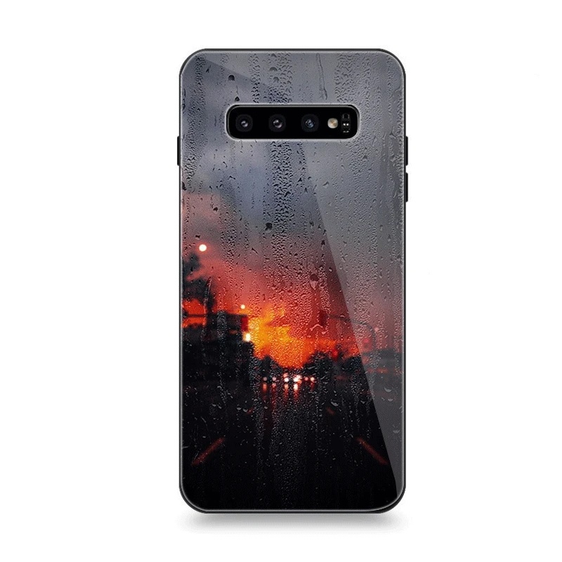 Мобильный чехол для телефона Стекло для samsung A10 A20 A30 A40 A50 A60 A70 S7 край S8 Plus Note 8 9 S10 крышка модные рельсы для поезда