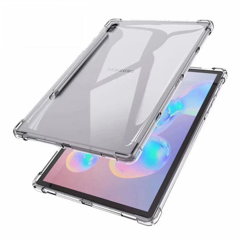 Capa de Silicone Transparente para Samsung Galaxy Tab s7 s8 Plus Mais 12.4 11 2023 Sm-t870 x 700 2023x800 Tampa Traseira Tpu Macia - Imagem 2