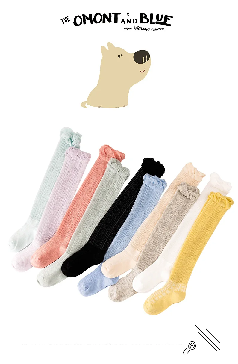 Infant Hose Socks Summer Thin Section Relent Large Mesh Baby Tube Socks Breathable Newborns Thigh High Socks Anti-mosquito