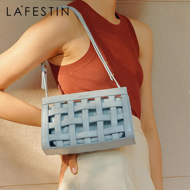 LAFESTIN Unique designer hollow hand-woven handbag 1