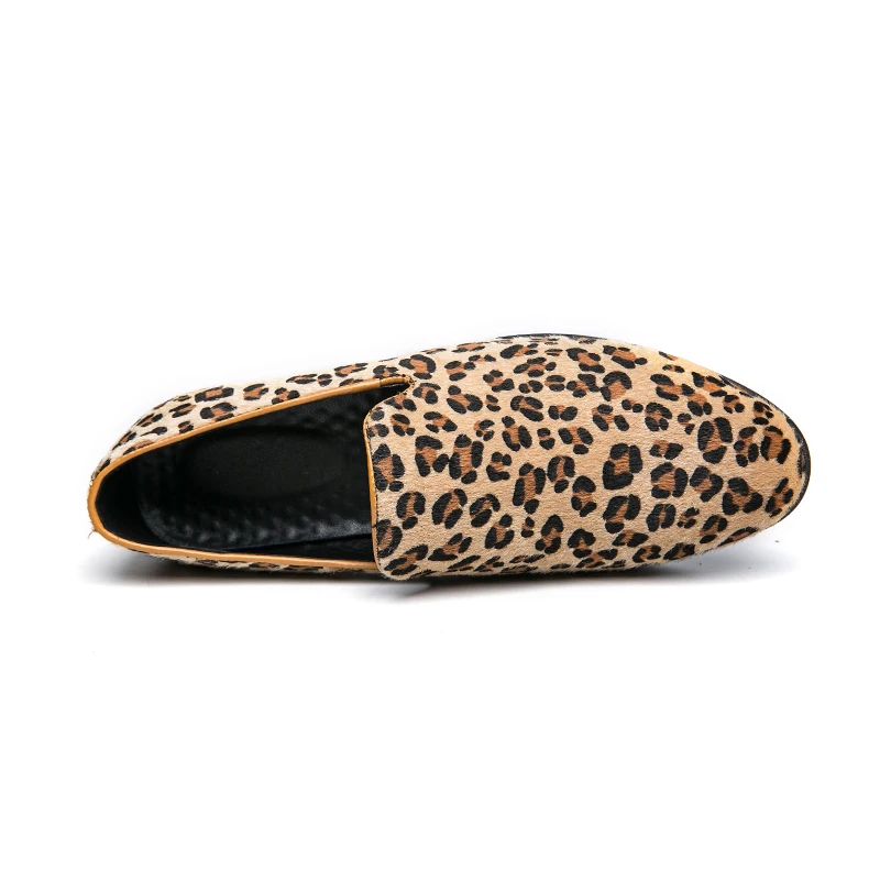 Luxry Men Loafers Shoes Slip On Moccasins Plus Size 38-48 Flats Casual Shoes Man Party Leop dress wedding Shoes Zapatos Hombre 3