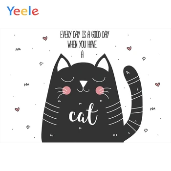 

Yeele Room Painting Portrait Clever Cat Life Good Photography Backdrops Personalized Photographic Backgrounds For Photo Studio