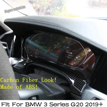 

Lapetus Dash Frame Cover Instrument Gauge Panel Chrome Molding Trim Center Console Interior Fit For BMW 3 Series G20 2019 2020
