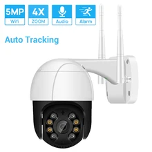 5mp mini câmera ptz wifi rastreamento automático ai detecção humana onvif câmera ip sem fio 4xdigital zoom dupla fonte de luz icsee
