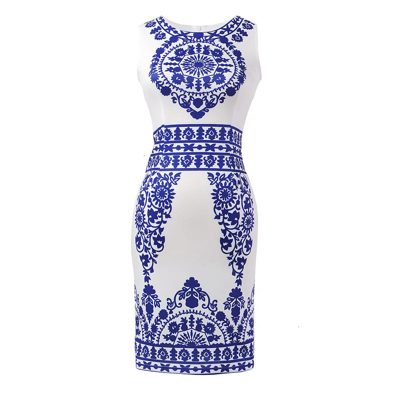 BacklakeGirls Multi Patterns Round Neck Sleeveless Printing Flower Cocktail Dress Short For Women Night Cocktail Party Vestidos
