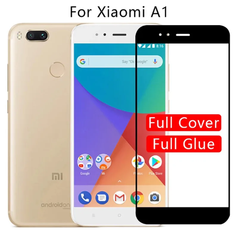 2 шт. закаленное стекло для xiomi Mi A1 mia1 mi5x полное покрытие защита экрана на xiaomi a1 mi 5x