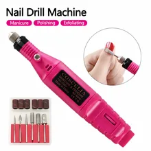 1 набор, 20000 ОБ/мин, профессиональная электрическая дрель для ногтей, ручка для дизайна ногтей, инструменты для педикюра, фрезерный гель для снятия лака, маникюрные фрезы