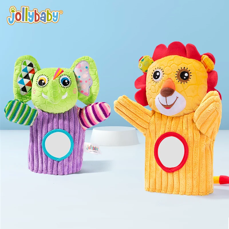 Jollybaby Детский плюшевые куклы интерактивные игрушки ручной перчатки в виде животных укус умиротворение для