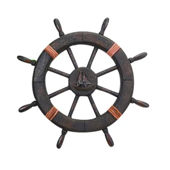 

Creative Ship Anchor Mediterranean Style Decoration Wood Boat Ship Nautical Home Decor Anchor Bar wall Decoration Garden fig.