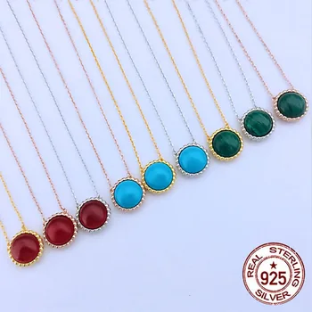 

925 sterling silver necklace personality fashion style color retro ball shape new girlfriend gift hot