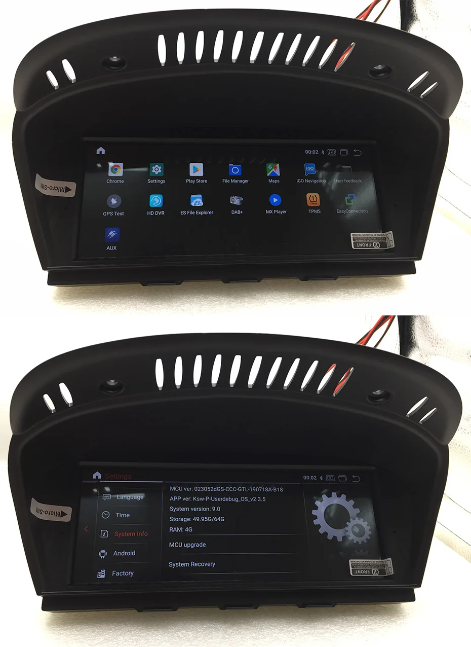 KANOR 8,8 дюймов 4G+ 64G Android 9,0 автомобильный мультимедийный плеер gps навигация для bmw e60 e61 e62 e63 e90 e91 e92 ccc cic система