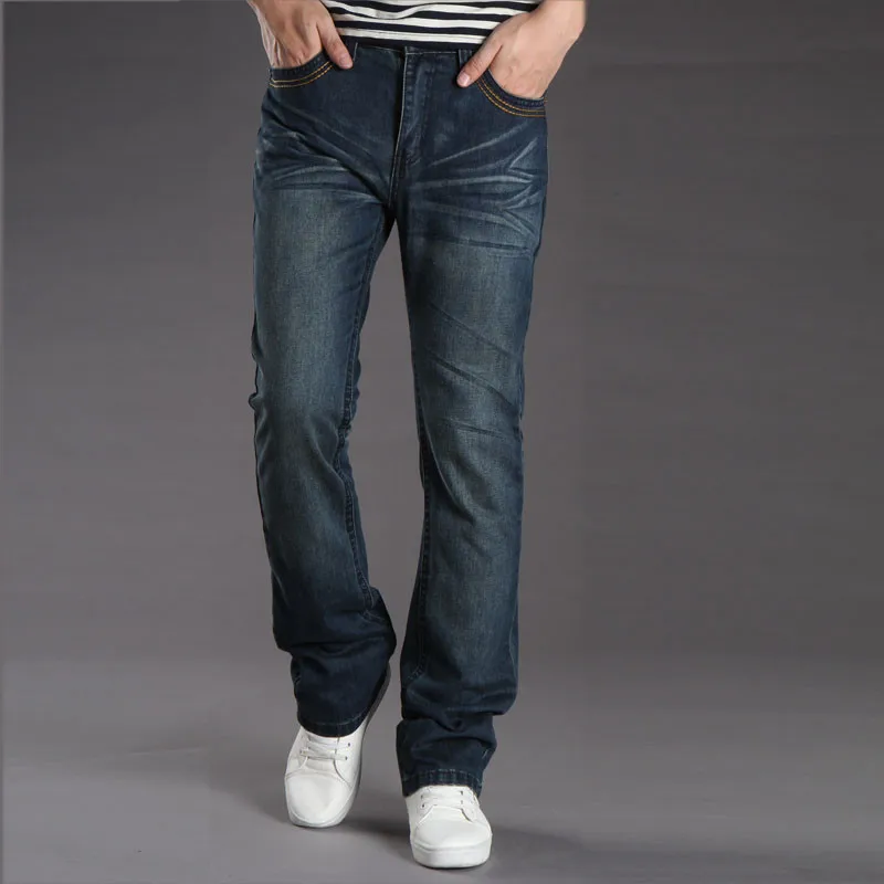 Jeans Men Men's Spring and Autumn New Men's Denim Small Flare Pants Korean Casual Micro Horn Jeans More Sizes 28-38