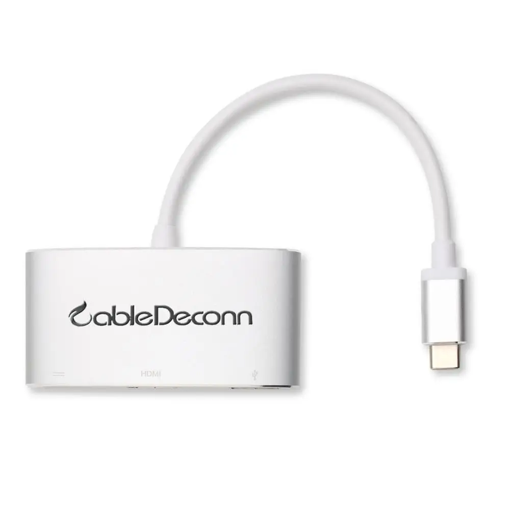 USB 3,1 Тип type-C для передачи данных кабель HDMI+ USB HUB+ Тип док-станция с USB ноутбук конвертер для HDTV Comeputer монитор