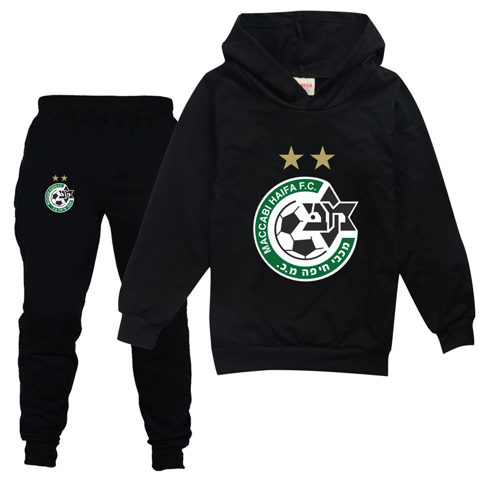 Модный спортивный костюм для мальчиков и девочек Maccabi Haifa с принтом Детская