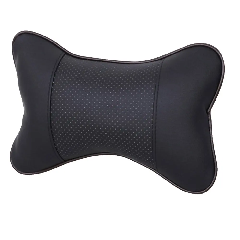 Porous black Memory Foam стул подлокотник коврик удобный автомобиль дышащее сиденье подголовник подушка в виде кости защита шеи Red Line сиденье - Цвет: Porous black