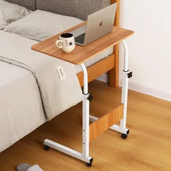 Meubles De Bureau en bois brun pour chambre à coucher, Bureau d'ordinateur réglable en hauteur, support De Bureau pliable pour ordinateur portable, OF50ZZ 