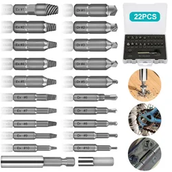 Jeu de mèches pour extraire les vis endommagées, 22 pièces/33 pièces, outils de démontage, accessoires de mèches cassées 