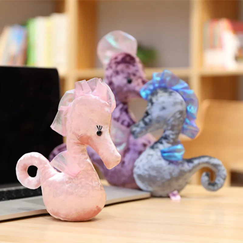 1 шт. 20/30 см Kawaii мягкие игрушки в виде морского конька, животные куклы супер мягкая подушка Peluches подушка в виде животного, для дня рождения, рождественский подарок