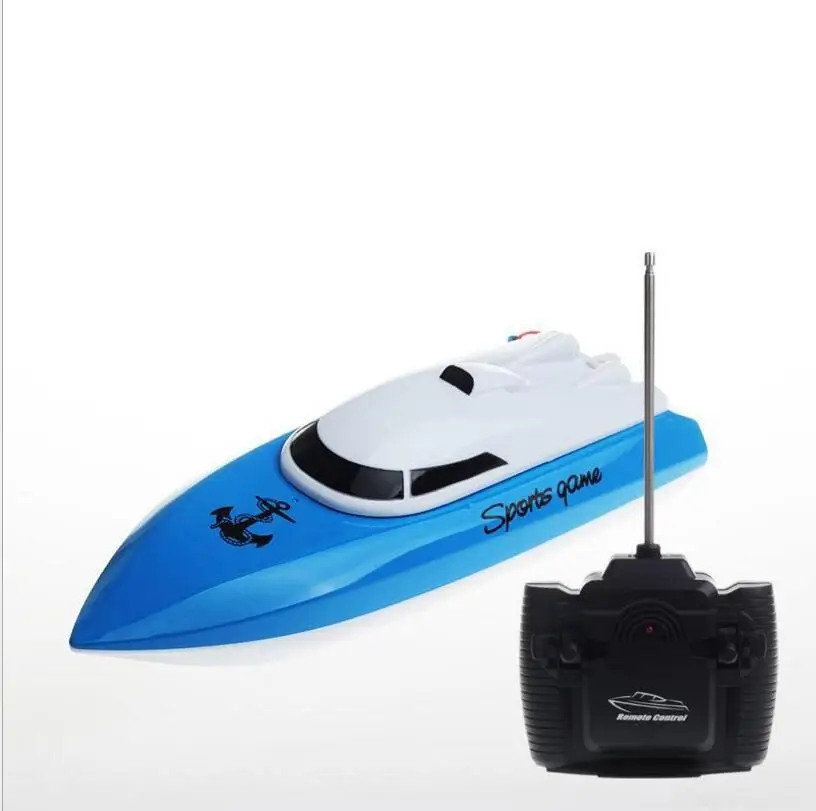 

Children Remote Control Small Speedboat Remote Control Boat 4 diantong ke round Steak Remote Control Ship Model Children Casual