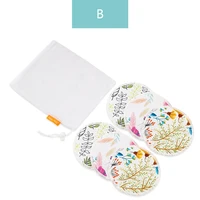HappyFlute Super Absorbency Bamboo Nursing Pads Mum Use with Laundry Bag Waterproof Washable Feeding Pad Reusable Breast Pads 2