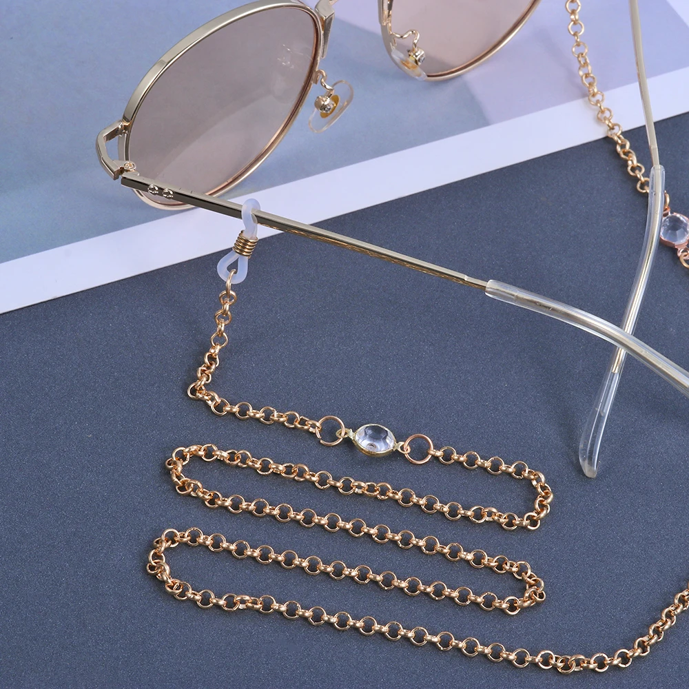 1Pcs Eyeglasses Chains for Women Metal Sunglasses Reading Glasses Cords Vintage Glasses Holder Strap Lanyards Eyewear Necklace