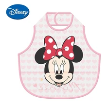 Дисней непромокаемые детские нагрудники с длинным рукавом Минни нагрудник отрыжка одежда мультфильм хлопок Baberos детские вещи Дисней аксессуар для подарка