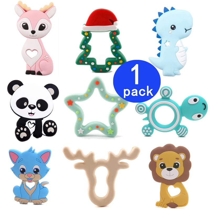 

Tiny Rod 1pc Silicone Bambi Sika Deer Teether Sensory Toy New Born Toy Baby Accessories Care Organic Nursing Baby Teether