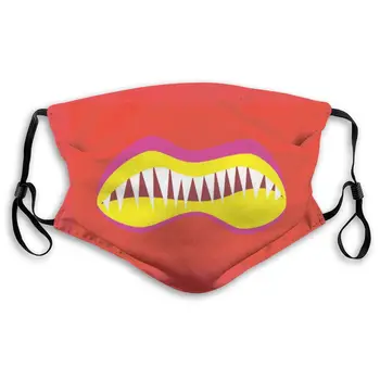 

Red Mouth Masks With filter Washable & Reusable Anti Dust Breathable Mask With Adjustable Ear Loops for Men & Women