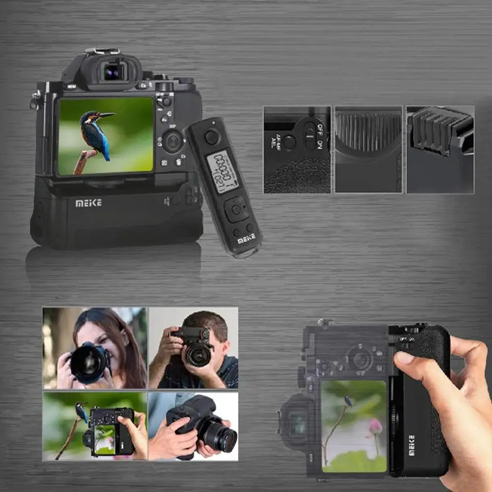 BEESCLOVER Батарейная ручка для sony MK-AR7 встроенный ABS беспроводной пульт дистанционного управления вертикальный держатель батарейного отсека для sony A7 A7r A7s r60