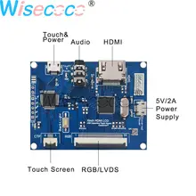 Wisecoco новый RGB LVDS USB аудио драйвер плата контроллер совместимый с