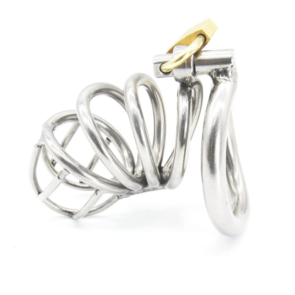 Manyjoy A224 Stainless Steel 60mm Bird Cock Cage Lock Adult Game Metal Male Chastity Belt Device Penis Ring Sex Toys For Men | Красота и