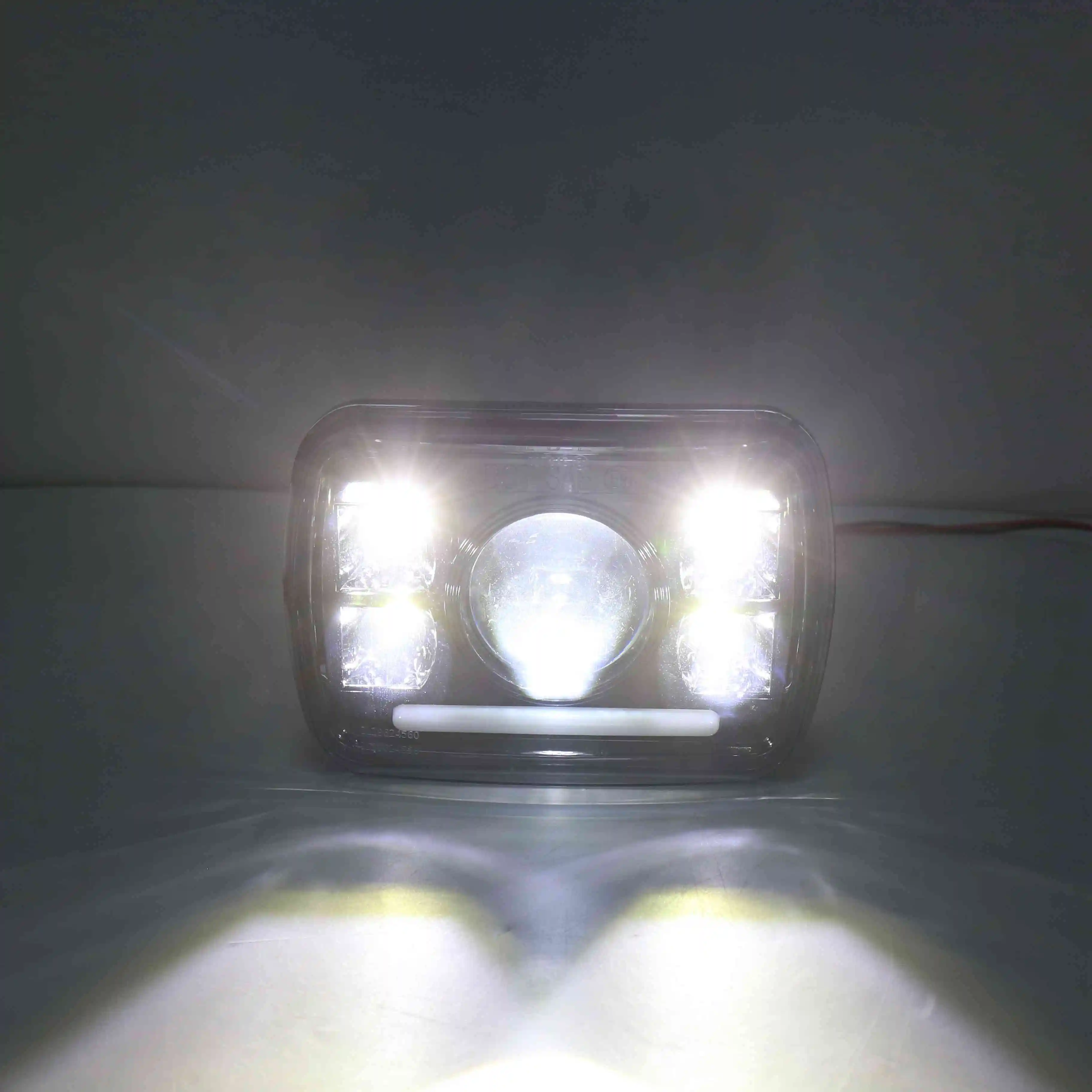 2 шт. Led 105 Вт 5X7 Led фары с Drl 7X6 Led герметичная головка луча свет лампы с высоким низким лучом для Jeep Wrangler Yj Cherokee X