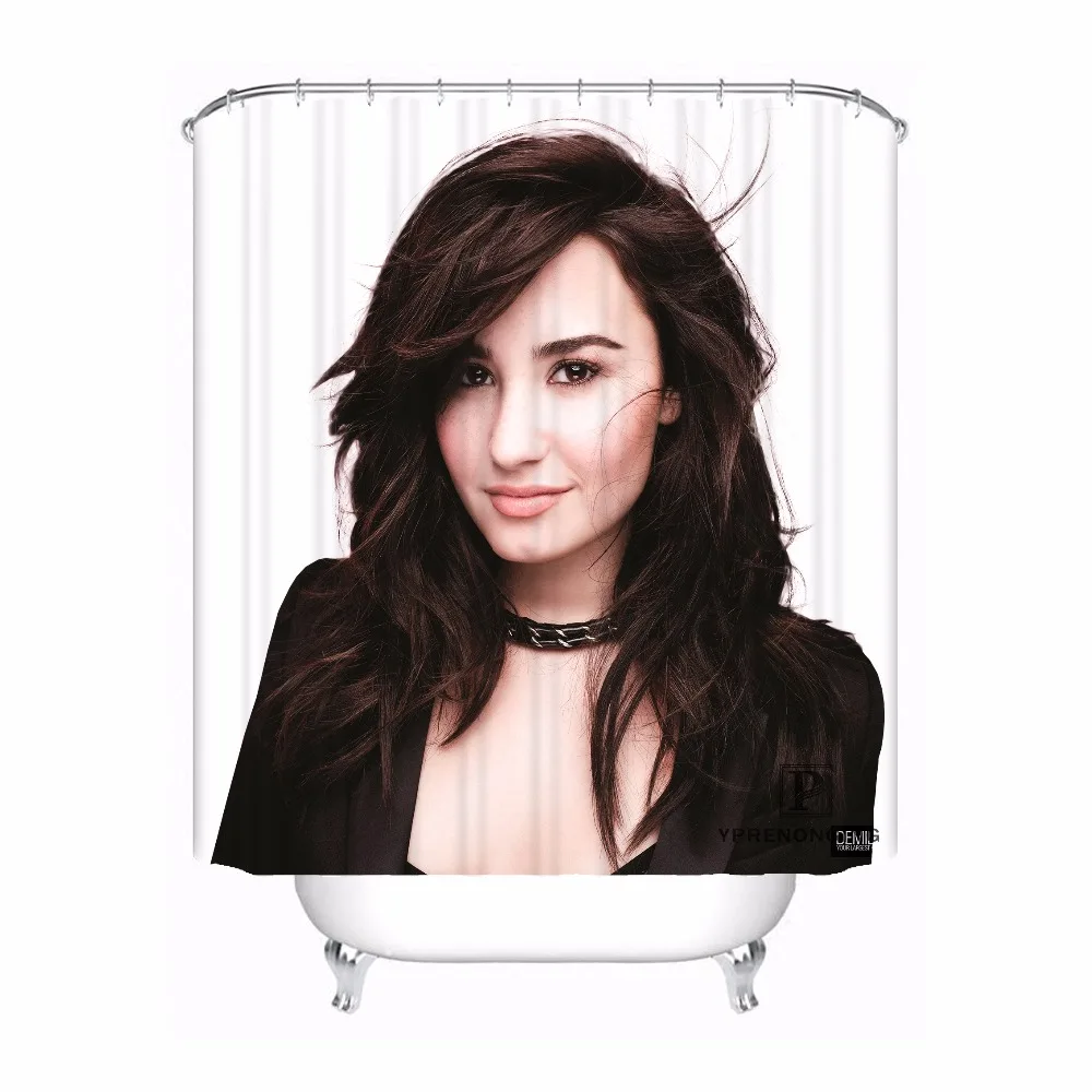 Пользовательские Demi Lovato водонепроницаемый занавеска для душа домашняя Ванна Ванная комната s крючки полиэстер ткань мульти Sizes180509-31
