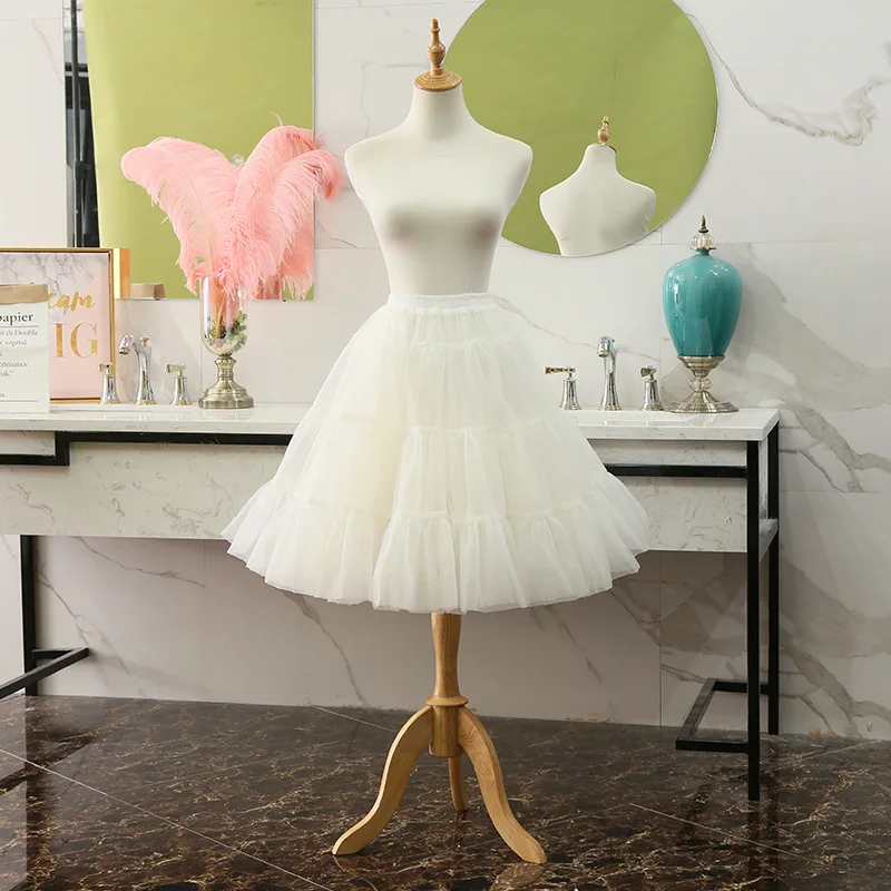 Women's Organza Skirts Crinoline Bridal Petticoat Wedding Underskirt