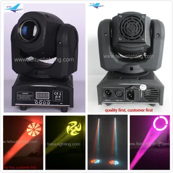 

E-10/lot Mini 30w spot light led mini moving head manual professional stage light