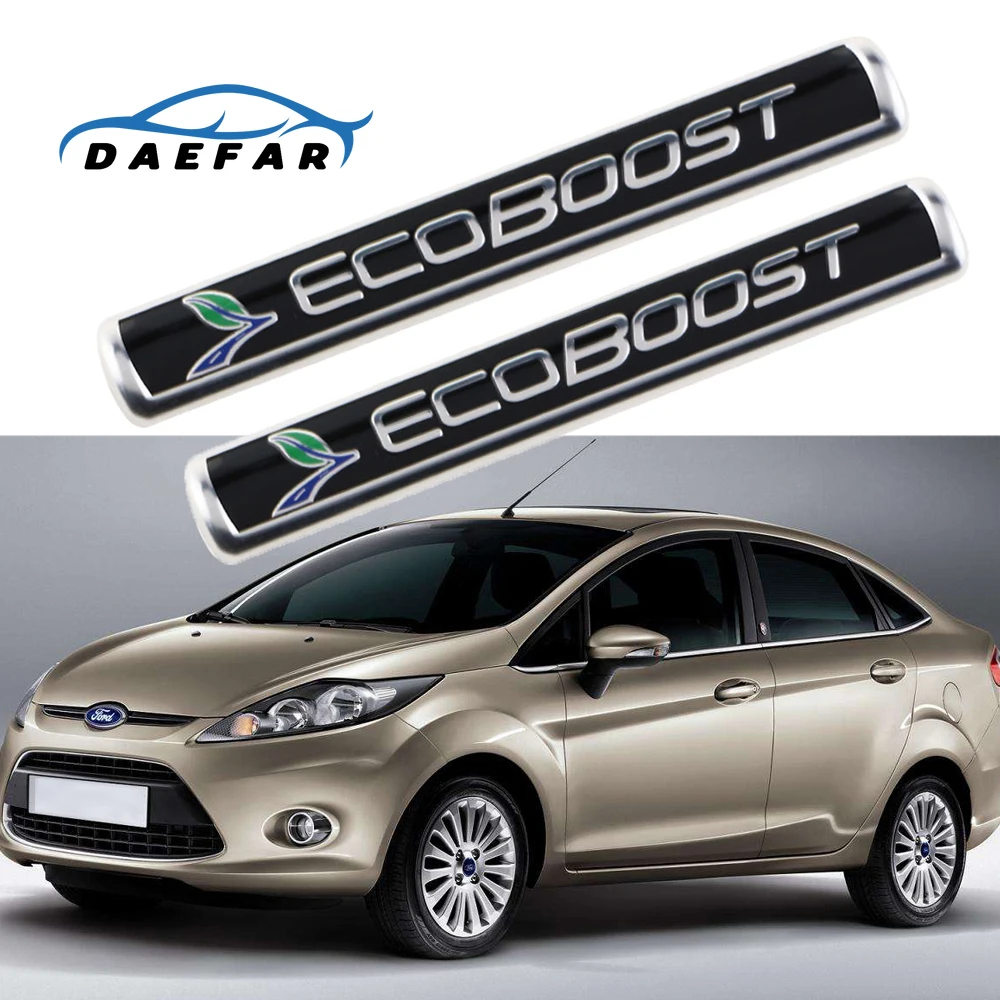 

Daefar 3D Metal Sticker Car SUV Truck Side Fender Rear Trunk Emblem Badge Cover for Ford Fiesta Kuga Mondeo Edge Ecosport Range