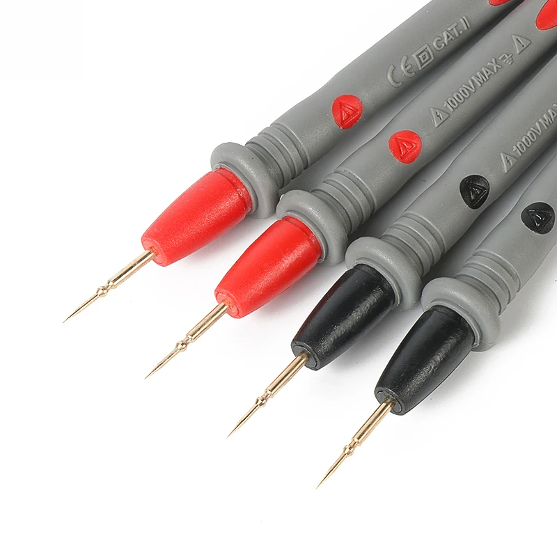4PCS/lot Multimetros Multimeter Test Leads Probes Cooper Wires Test Lead Wire Probe Cable For AC DC LCD Digital Multimeters