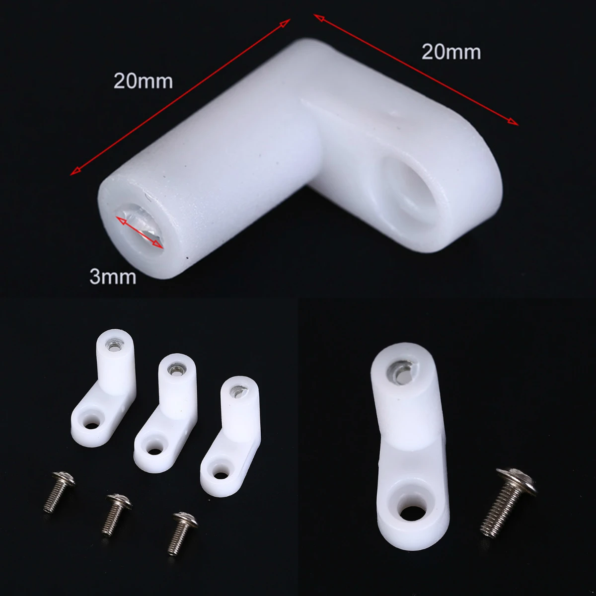 10pcs/lot L Type PCB Mounting Feet with Screw for Arcade JAMMA MAME Game Board 20mm*20mm