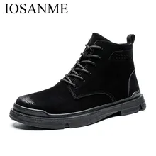 Мужские зимние теплые ботинки; итальянская удобная кожаная мужская обувь с высоким берцем; Высококачественная элегантная модельная обувь; мотоциклетные ботинки для мужчин