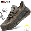 Men Safety Shoes Anti-puncture Work Shoes Anti-smash Work Sneakers Comfort Men Shoes Lightweight Steel Toe Shoes Safety Boots 48 ► Photo 3/6