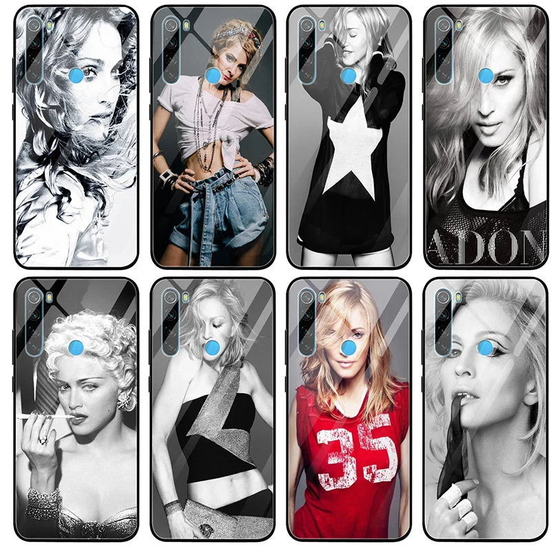Чехол из закаленного стекла для Xiaomi Mi Redmi Note 4 4X 5A 5S S2 7 7A 8 8A 9 SE A1 A2 Lite Plus Madonna Dark Sexy Music