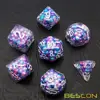 Bescon Peacock Pearl Polyhedral Dice Set, Pearl Poly RPG Dice set of 7 6