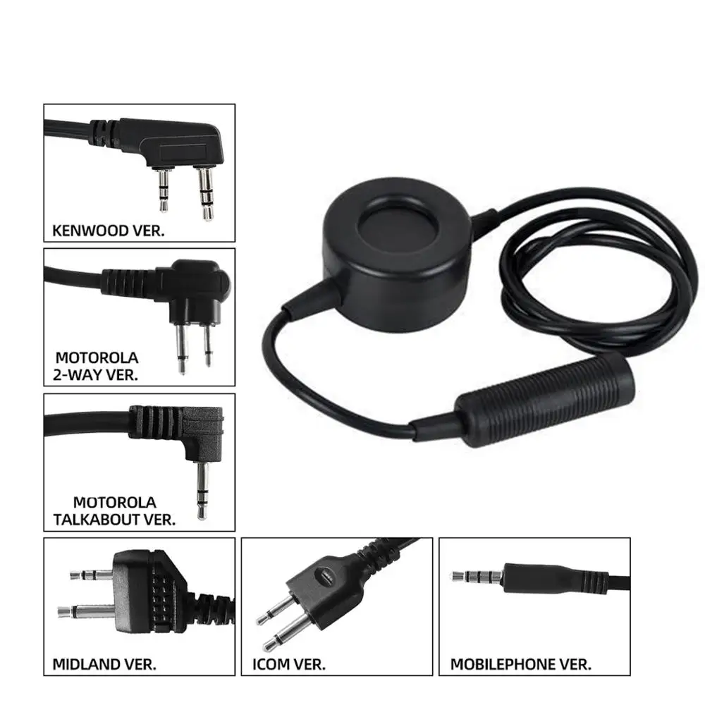 

TCI tactical PTT TCI PTT tactical headset walkie-talkie adapter military push-to-talk button TCI PTT